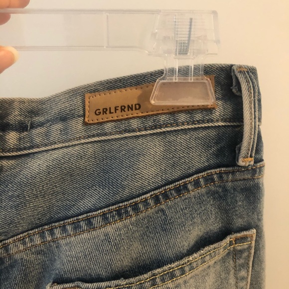 GRLFRND jeans size 25, high rise straight - Picture 4 of 8